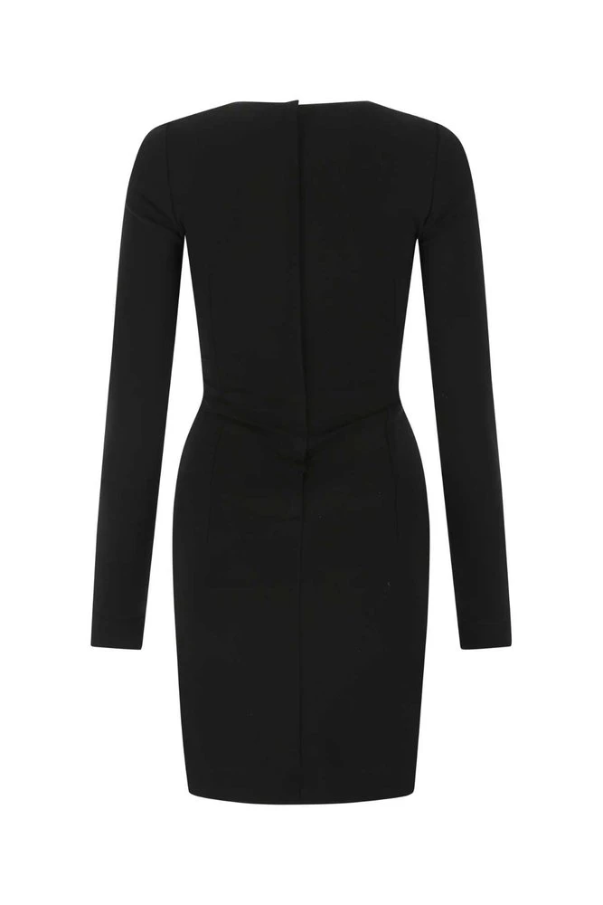 ( New Season ) Dolce & Gabbana Cut Out Long-Sleeved Mini Dress - Black 2 ( New Season ) Dolce & Gabbana Cut Out Long-Sleeved Mini Dress - Black - Image 2