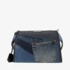 Dolce & Gabbana Edge Patchwork Denim Crossbody Bag - Blue