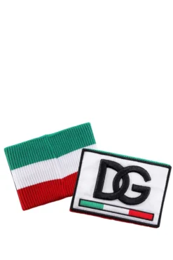 ( New Season ) Dolce & Gabbana Logo Patch Wrist-Bands - Multi
