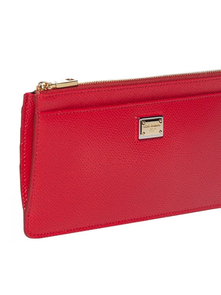 ( New Season ) Dolce & Gabbana Logo Plaque Large Cardholder - Red 4 ( New Season ) Dolce & Gabbana Logo Plaque Large Cardholder - Red - Image 4