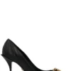 ( New Season ) Dolce & Gabbana Devotion Embellished Pumps - Black