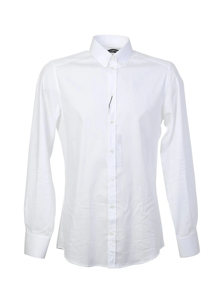 ( New Season ) Dolce & Gabbana Classic Tailored Shirt - White 1 ( New Season ) Dolce & Gabbana Classic Tailored Shirt - White