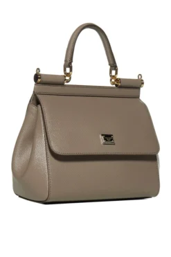 ( New Season ) Dolce & Gabbana Sicily Small Tote Bag - Beige -Cheap Vestureo Store 79e78bb9ca4c5bb25e10b3eef8efee65