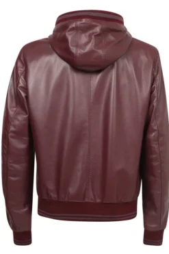 ( New Season ) Dolce & Gabbana Zipped Leather Jacket - Red -Cheap Vestureo Store 79ebb432c6802c8084638734e0f5b76e