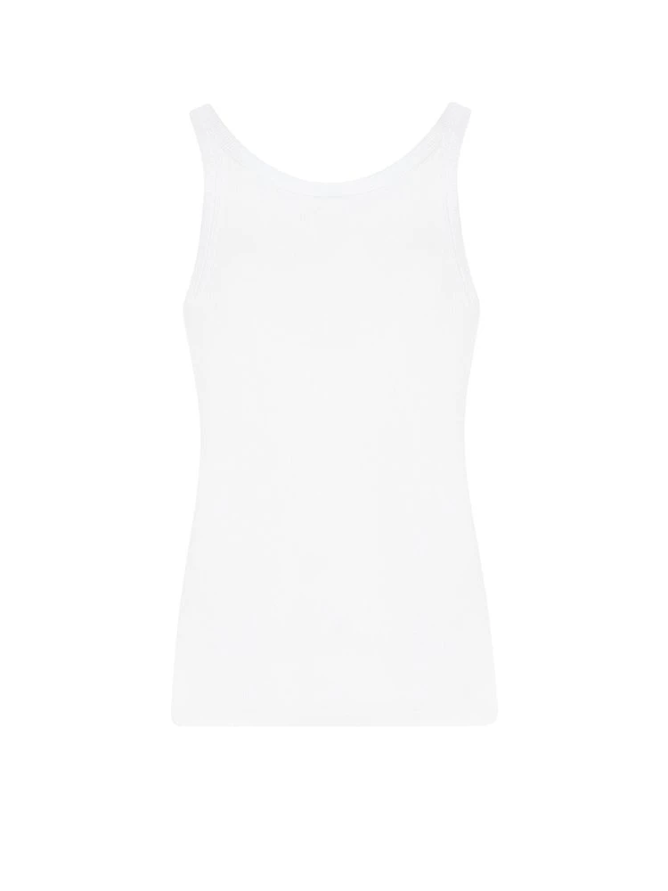 ( New Season ) Dolce & Gabbana Scoop Neck Tank Top - White 2 ( New Season ) Dolce & Gabbana Scoop Neck Tank Top - White - Image 2