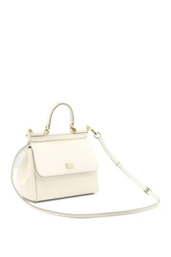 ( New Season ) Dolce & Gabbana Sicily Small Tote Bag - White -Cheap Vestureo Store 7b21e7d7fea01e889632f0cd8479a80b