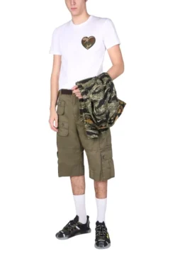 ( New Season ) Dolce & Gabbana Patch Pockets Cargo Shorts - Green -Cheap Vestureo Store 7b344e5fb468c643c1008443bd27b39d