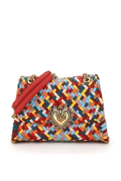 Dolce & Gabbana Devotion Woven Shoulder Bag - Multi