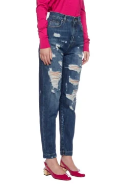 Dolce & Gabbana Distressed Tapered Jeans - Blue -Cheap Vestureo Store 7be054f7a1cee70f614ddbc91c85590c
