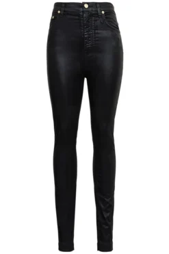 Dolce & Gabbana Logo Plaque Skinny Jeans - Black