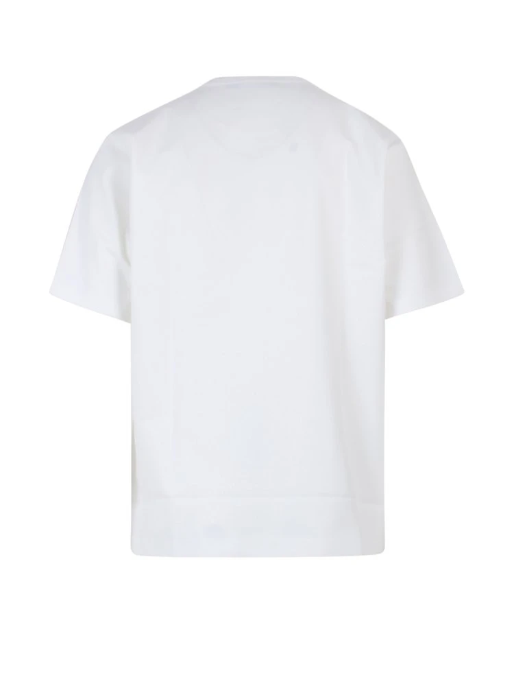 ( New Season ) Dolce & Gabbana Graphic Printed Crewneck T-Shirt - White 2 ( New Season ) Dolce & Gabbana Graphic Printed Crewneck T-Shirt - White - Image 2