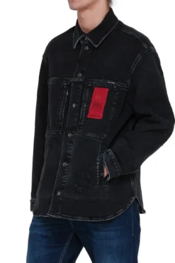 ( New Season ) Dolce & Gabbana Faded Logo Printed Denim Jacket - Grey -Cheap Vestureo Store 7cc0c76f7a0b02cd69ae9b922c475c37