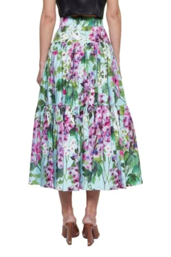 ( New Season ) Dolce & Gabbana Bluebell-Printed Poplin Pencil Skirt - Multi -Cheap Vestureo Store 7cde86b336ed0194fd8a32a8760091f4