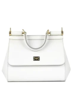 Dolce & Gabbana Sicily Small Tote Bag - White