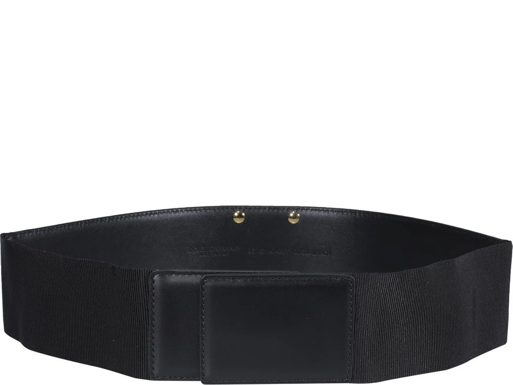 Dolce & Gabbana DG Plaque Belt - Black 2 Dolce & Gabbana DG Plaque Belt - Black - Image 2