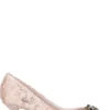 ( New Season ) Dolce & Gabbana Lace Detailed Pointed-Toe Pumps - Pink
