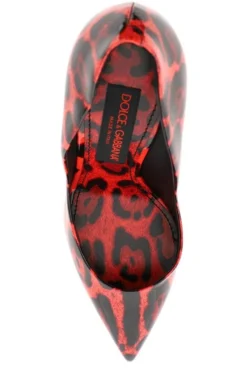 Dolce & Gabbana Leopard Printed Pumps - Red -Cheap Vestureo Store 7daf2245148f944866d1effe65ab2649