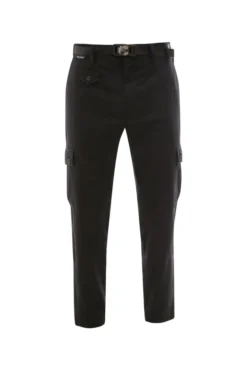 ( New Season ) Dolce & Gabbana Buckle Detailed Cargo Pants - Black