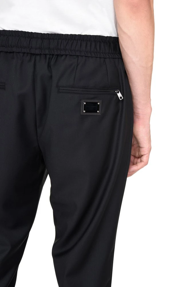 Dolce & Gabbana Logo Patch Pants - Black 5 Dolce & Gabbana Logo Patch Pants - Black - Image 5