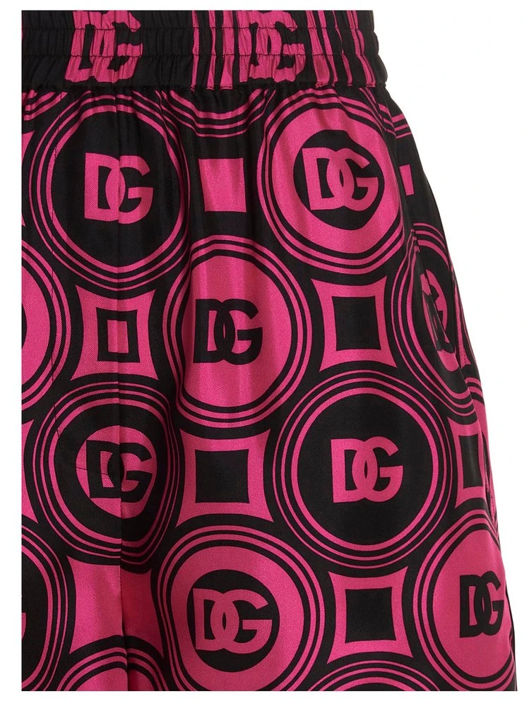 ( New Season ) Dolce & Gabbana Logo Print Two-Tone Shorts - Multi 3 ( New Season ) Dolce & Gabbana Logo Print Two-Tone Shorts - Multi - Image 3