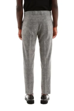 Dolce & Gabbana Checked Straight Leg Trousers - Grey -Cheap Vestureo Store 7e67eeab42830f163cd791d43c314d8c