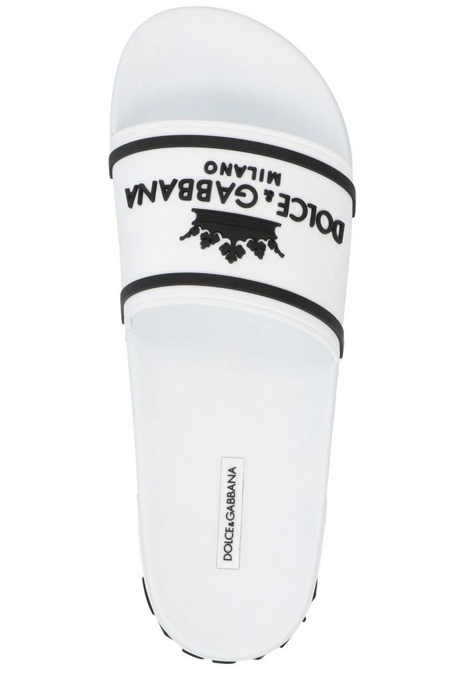 Dolce & Gabbana Logo Crown Slides - Black 4 Dolce & Gabbana Logo Crown Slides - Black - Image 4