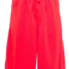 ( New Season ) Dolce & Gabbana Logo Plaque Drawstring Shorts - Red