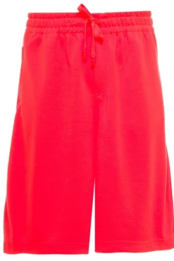 ( New Season ) Dolce & Gabbana Logo Plaque Drawstring Shorts - Red