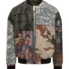 ( New Season ) Dolce & Gabbana Patchwork Zip-Up Bomber Jacket - Multi