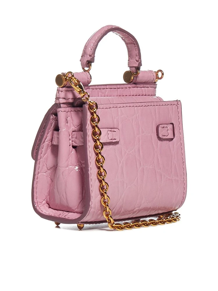 Dolce & Gabbana Sicily 58 Micro Shoulder Bag - Pink 2 Dolce & Gabbana Sicily 58 Micro Shoulder Bag - Pink - Image 2