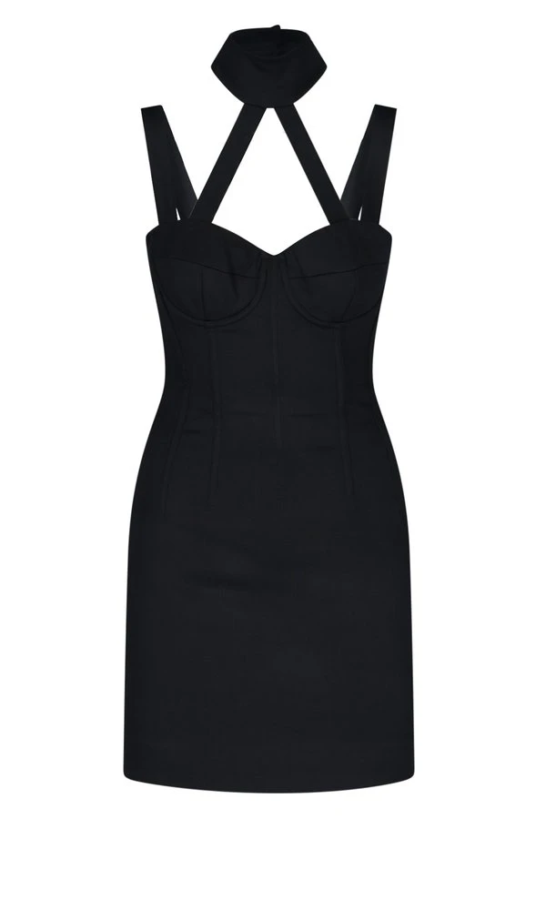 ( New Season ) Dolce & Gabbana Cut-Out Mini Dress - Black 1 ( New Season ) Dolce & Gabbana Cut-Out Mini Dress - Black