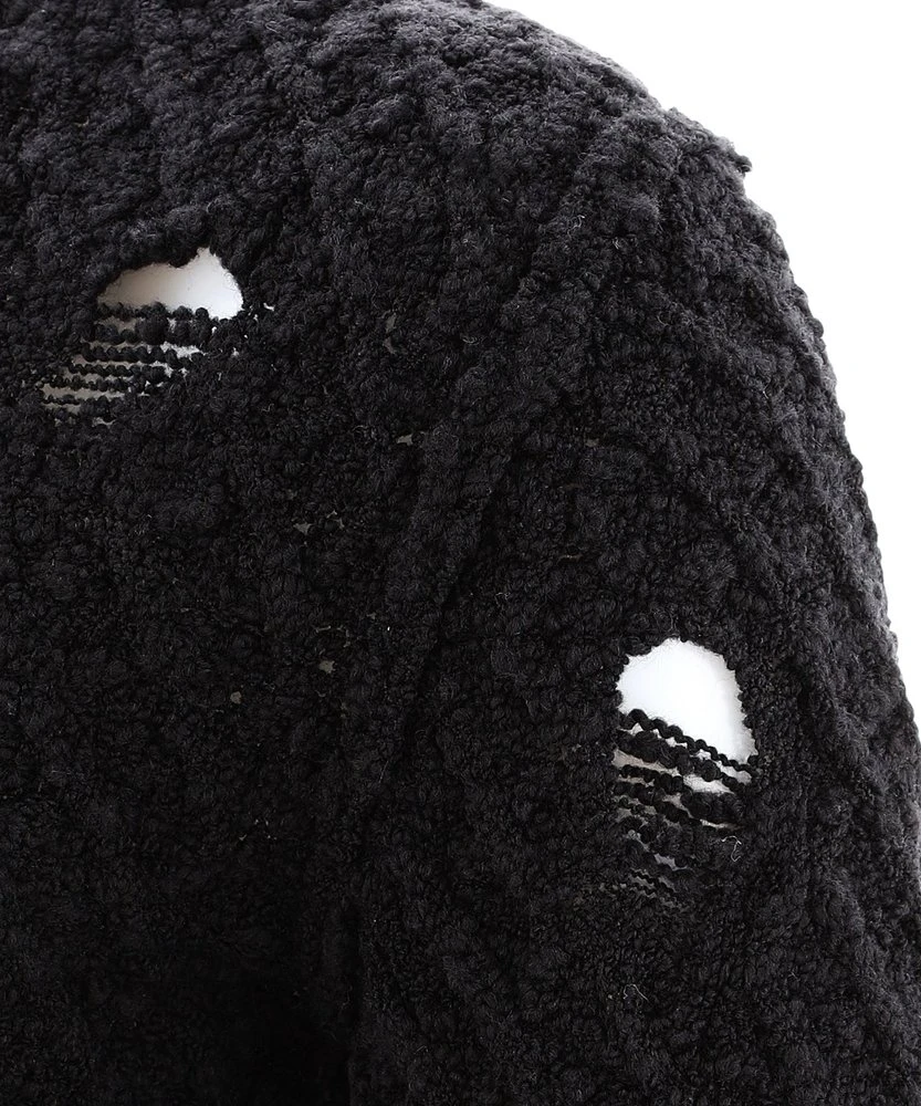 Dolce & Gabbana Distressed Knit Jumper - Black 7 Dolce & Gabbana Distressed Knit Jumper - Black - Image 7