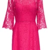 Dolce & Gabbana Lace Embroidered Mini Dress - Pink