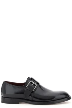 Dolce & Gabbana Buckle Detailed Oxfords - Black