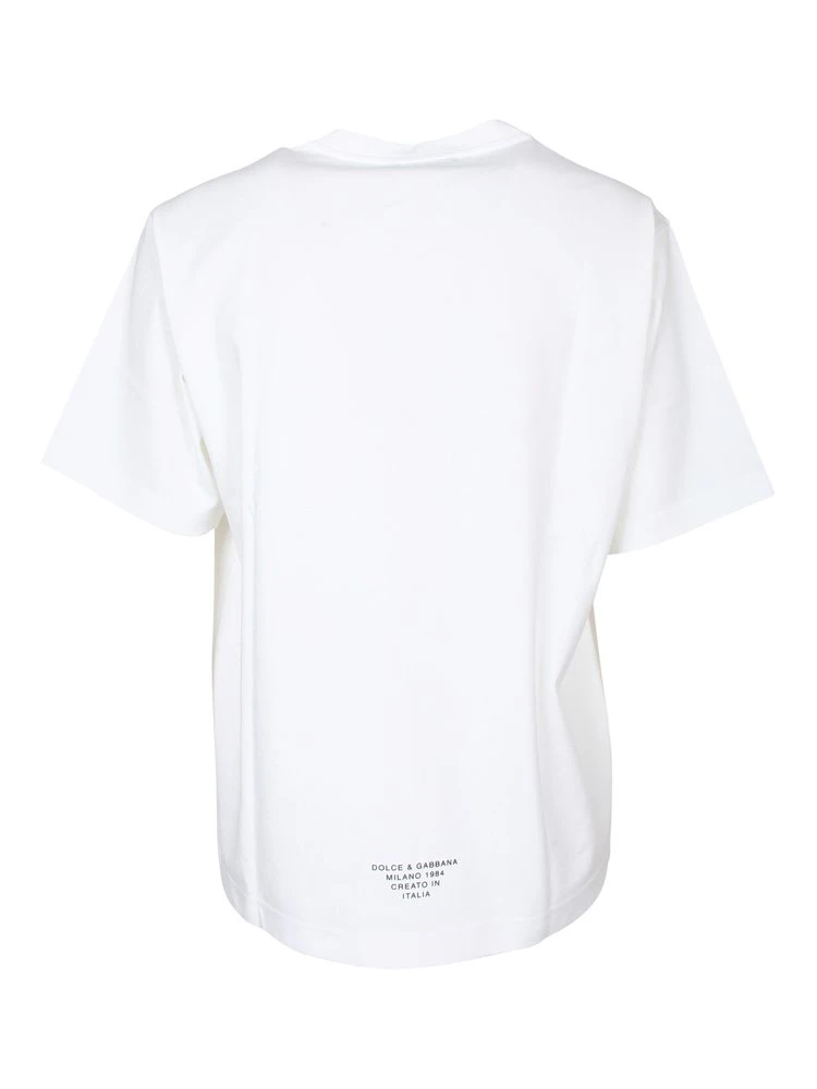 Dolce & Gabbana Monogram Logo T-Shirt - White 2 Dolce & Gabbana Monogram Logo T-Shirt - White - Image 2