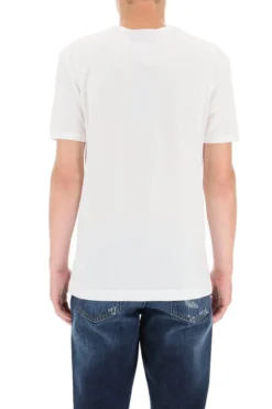 Dolce & Gabbana Logo Embroidered T-Shirt - White -Cheap Vestureo Store 80a767134b29ee1e6e9e0c76ed90a333