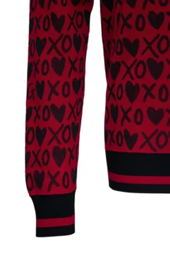 ( New Season ) Dolce & Gabbana Jacquard Hearts Printed Knit Jumper - Red 5 ( New Season ) Dolce & Gabbana Jacquard Hearts Printed Knit Jumper - Red -Cheap Vestureo Store 811c574b229bd1a1c349f0f1f401ab74