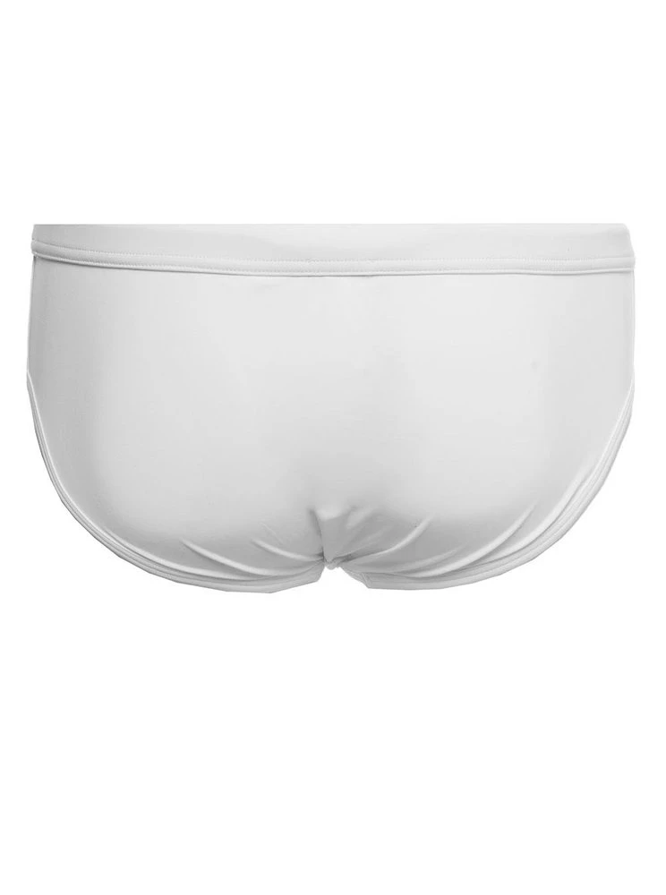 ( New Season ) Dolce & Gabbana Logo Detailed Drawstring Swim Shorts - White 2 ( New Season ) Dolce & Gabbana Logo Detailed Drawstring Swim Shorts - White - Image 2