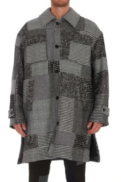 Dolce & Gabbana Patchwork Buttoned Coat - Multi