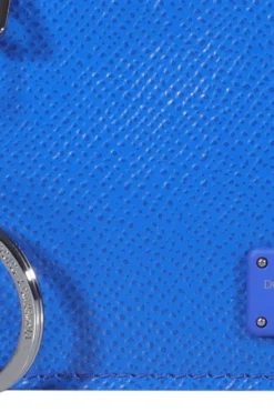 ( New Season ) Dolce & Gabbana Logo Plaque Zipped Cardholder - Blue