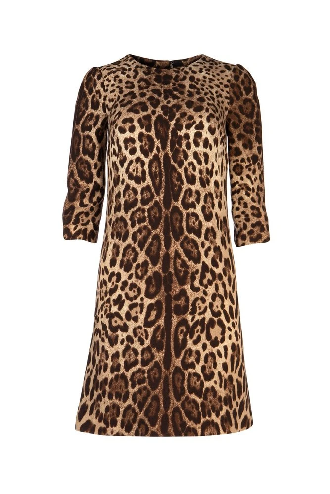 Dolce & Gabbana Leopard Print Dress - Multi 1 Dolce & Gabbana Leopard Print Dress - Multi