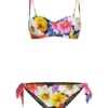 ( New Season ) Dolce & Gabbana Floral Print Bikini Set - Multi