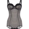 Dolce & Gabbana Balconette-Bra Strapped Bodysuit - Black