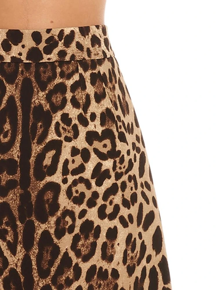 Dolce & Gabbana Animalier Printed A-Line Skirt - Multi 4 Dolce & Gabbana Animalier Printed A-Line Skirt - Multi - Image 4