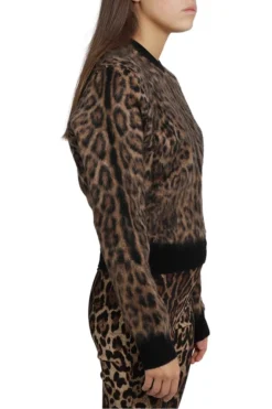 Dolce & Gabbana Leopard Print Textured Jumper - Multi -Cheap Vestureo Store 82964caedc3d376a1421f2d9ebdf3dfe