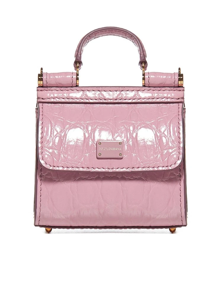 Dolce & Gabbana Sicily 58 Micro Shoulder Bag - Pink 1 Dolce & Gabbana Sicily 58 Micro Shoulder Bag - Pink