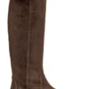 Dolce & Gabbana Logo Plaque Knee-High Boots - Brown