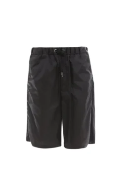 ( New Season ) Dolce & Gabbana Drawstring Bermuda Shorts - Black