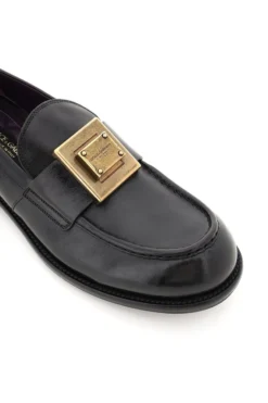 Dolce & Gabbana Mino Logo Plaque Loafers - Black -Cheap Vestureo Store 839ad2c68dc5156eea5e4e2d53f8fca5