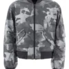 Dolce & Gabbana Camouflage Print Bomber Jacket - Grey